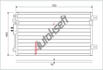 VALEO Kondenztor - klimatizace VA 817739, 817739
