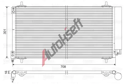 VALEO Kondenztor - klimatizace VA 817740, 817740