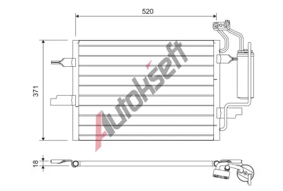 VALEO Kondenztor klimatizace VA 817798, 817798