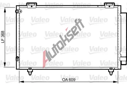 VALEO Kondenztor klimatizace VA 817805, 817805