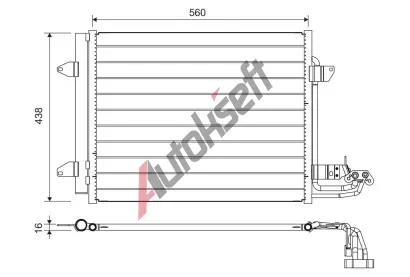 VALEO Kondenztor klimatizace VA 817806, 817806