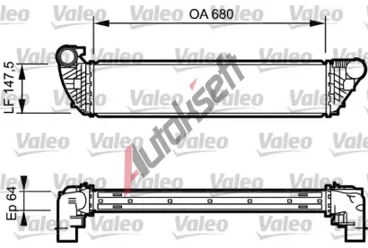 VALEO Chladi vzduchu intercooler VA 817828, 817828