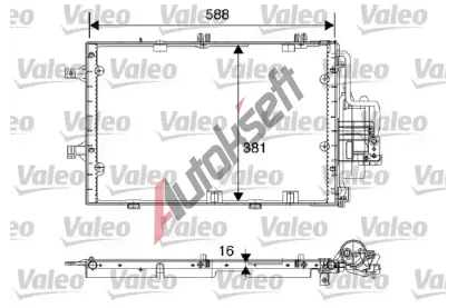 VALEO Kondenztor klimatizace VA 817843, 817843