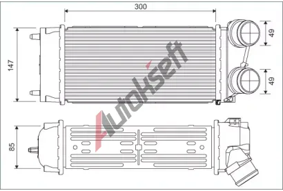 VALEO Chladi vzduchu intercooler VA 817845, 817845