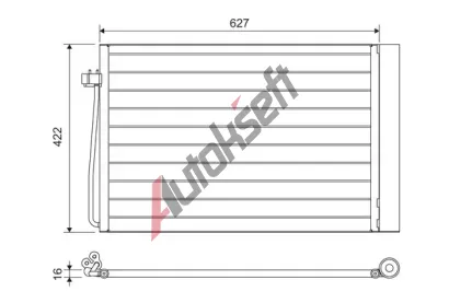 VALEO Kondenz�tor klimatizace VA 817850, 817850