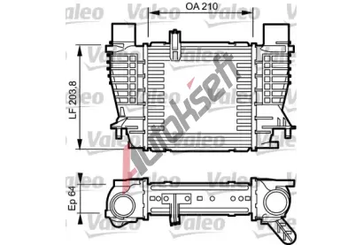 VALEO Chladi vzduchu intercooler VA 817999, 817999