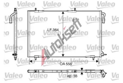 VALEO Kondenztor - klimatizace VA 818000, 818000