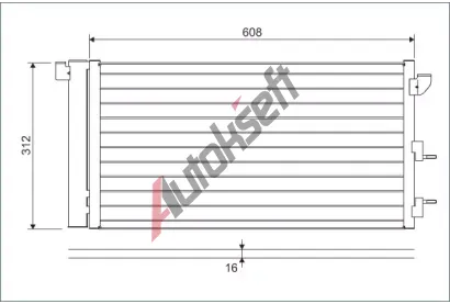 VALEO Kondenztor - klimatizace VA 818005, 818005