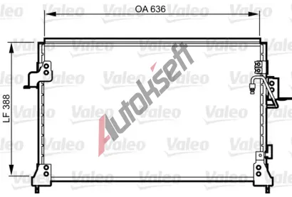 VALEO Kondenztor klimatizace VA 818025, 818025