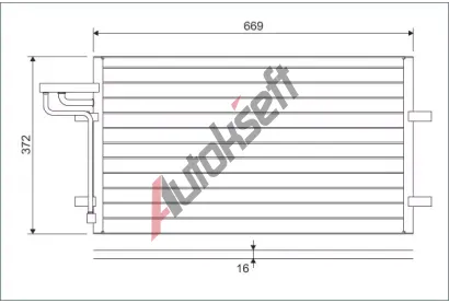 VALEO Kondenztor klimatizace VA 818046, 818046