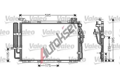 VALEO Kondenztor klimatizace VA 818075, 818075