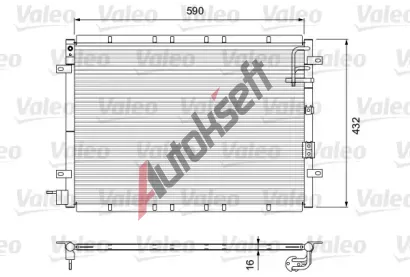 VALEO Kondenztor klimatizace VA 818080, 818080