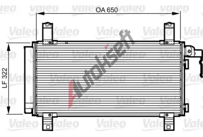 VALEO Kondenztor klimatizace VA 818090, 818090