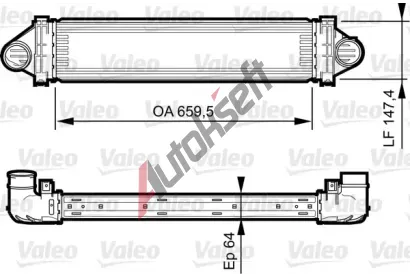 VALEO Chladi vzduchu intercooler VA 818240, 818240