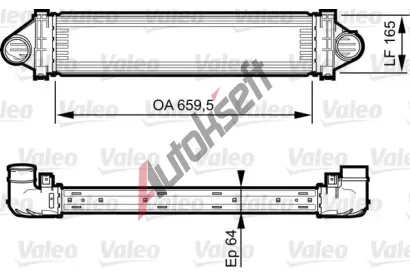 VALEO Chladi vzduchu intercooler VA 818245, 818245