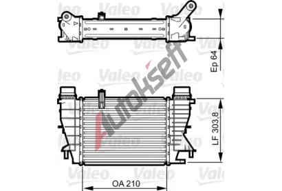 VALEO Chladi vzduchu intercooler VA 818251, 818251