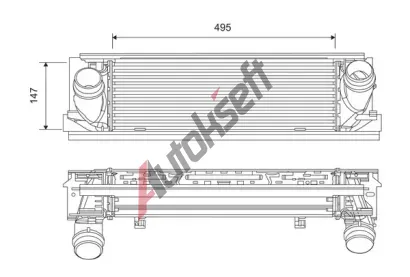 VALEO Chladi� vzduchu intercooler VA 818262, 818262