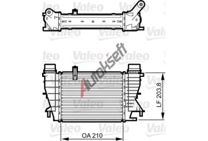 VALEO Chladič vzduchu intercooler VA 818264, 818264 VALEO Chladič vzduchu intercooler VA 818264, 818264