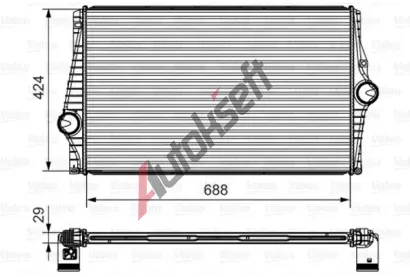 VALEO Chladi vzduchu intercooler VA 818280, 818280