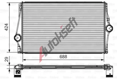 VALEO Chladi vzduchu intercooler VA 818282, 818282