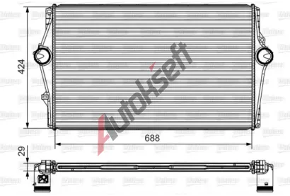 VALEO Chladi vzduchu intercooler VA 818283, 818283