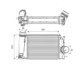 Chladi vzduchu intercooler VALEO ‐ VA 818293