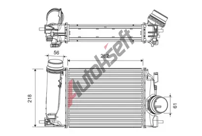 VALEO Chladi vzduchu intercooler VA 818293, 818293