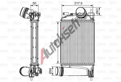 VALEO Chladi vzduchu intercooler VA 818294, 818294