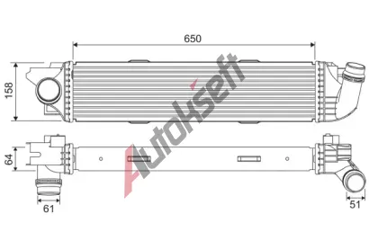 VALEO Chladi vzduchu intercooler VA 818299, 818299
