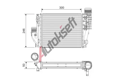 VALEO Chladi vzduchu intercooler VA 818304, 818304