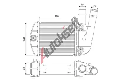 VALEO Chladič vzduchu intercooler VA 818310, 818310 VALEO Chladič vzduchu intercooler VA 818310, 818310