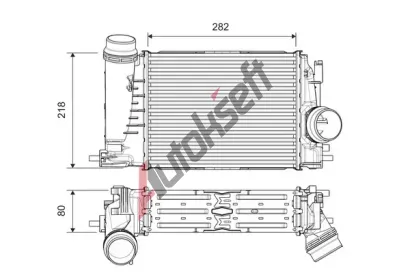 VALEO Chladi vzduchu intercooler VA 818316, 818316