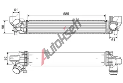 VALEO Chladi� vzduchu intercooler VA 818318, 818318