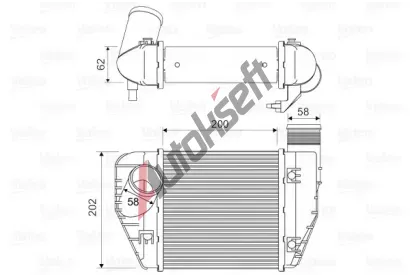 VALEO Chladi vzduchu intercooler VA 818326, 818326