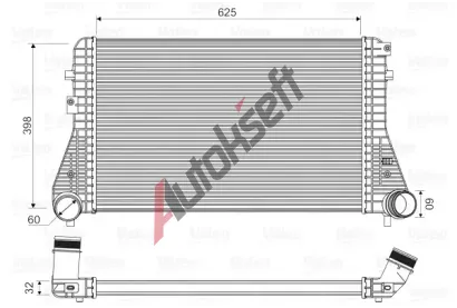 VALEO Chladi vzduchu intercooler VA 818339, 818339