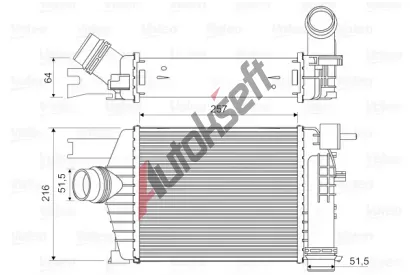 VALEO Chladi vzduchu intercooler VA 818343, 818343