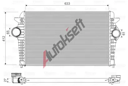 VALEO Chladi vzduchu intercooler VA 818344, 818344