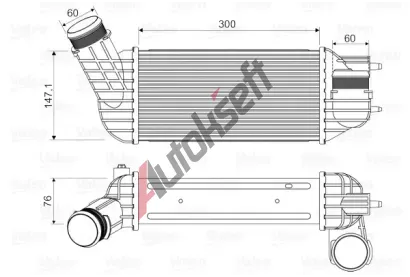 VALEO Chladi vzduchu intercooler VA 818345, 818345