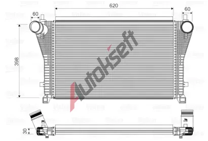 VALEO Chladi vzduchu intercooler VA 818347, 818347