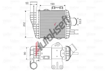 VALEO Chladi vzduchu intercooler VA 818349, 818349