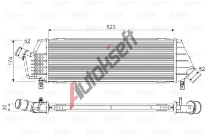 VALEO Chladi� vzduchu intercooler VA 818354, 818354