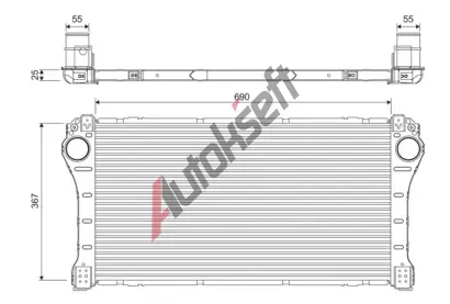 VALEO Chladič vzduchu intercooler VA 818364, 818364 VALEO Chladič vzduchu intercooler VA 818364, 818364