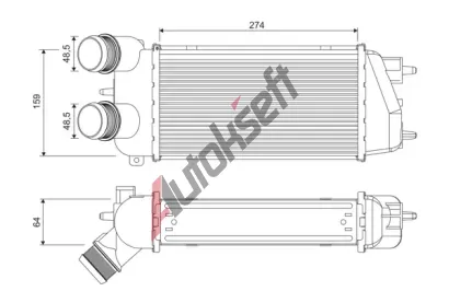 VALEO Chladič vzduchu intercooler VA 818371, 818371 VALEO Chladič vzduchu intercooler VA 818371, 818371