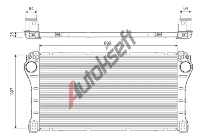 VALEO Chladič vzduchu intercooler VA 818375, 818375 VALEO Chladič vzduchu intercooler VA 818375, 818375