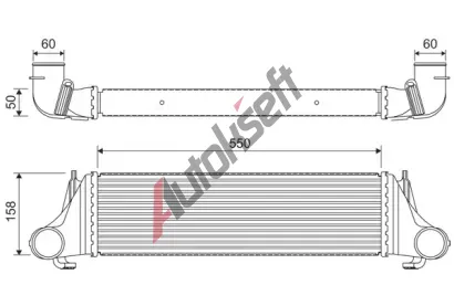 VALEO Chladič vzduchu intercooler VA 818400, 818400 VALEO Chladič vzduchu intercooler VA 818400, 818400