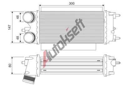 VALEO Chladič vzduchu intercooler VA 818539, 818539 VALEO Chladič vzduchu intercooler VA 818539, 818539