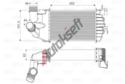 VALEO Chladi vzduchu intercooler VA 818556, 818556