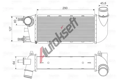 VALEO Chladi vzduchu intercooler VA 818582, 818582