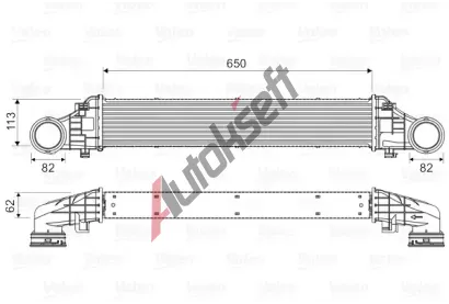 VALEO Chladi vzduchu intercooler VA 818587, 818587