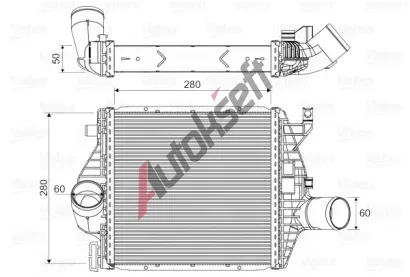 VALEO Chladič vzduchu intercooler VA 818590, 818590  VALEO Chladič vzduchu intercooler VA 818590, 818590